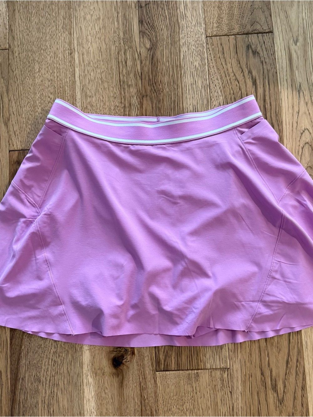 Peter Millar Lavender Pink Athletic Skort with Striped Waistband